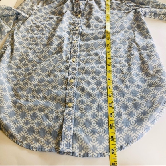Anthropologie Holding Horses Ikat Western Print Isla Button Down Top Size 2 - Picture 12 of 12